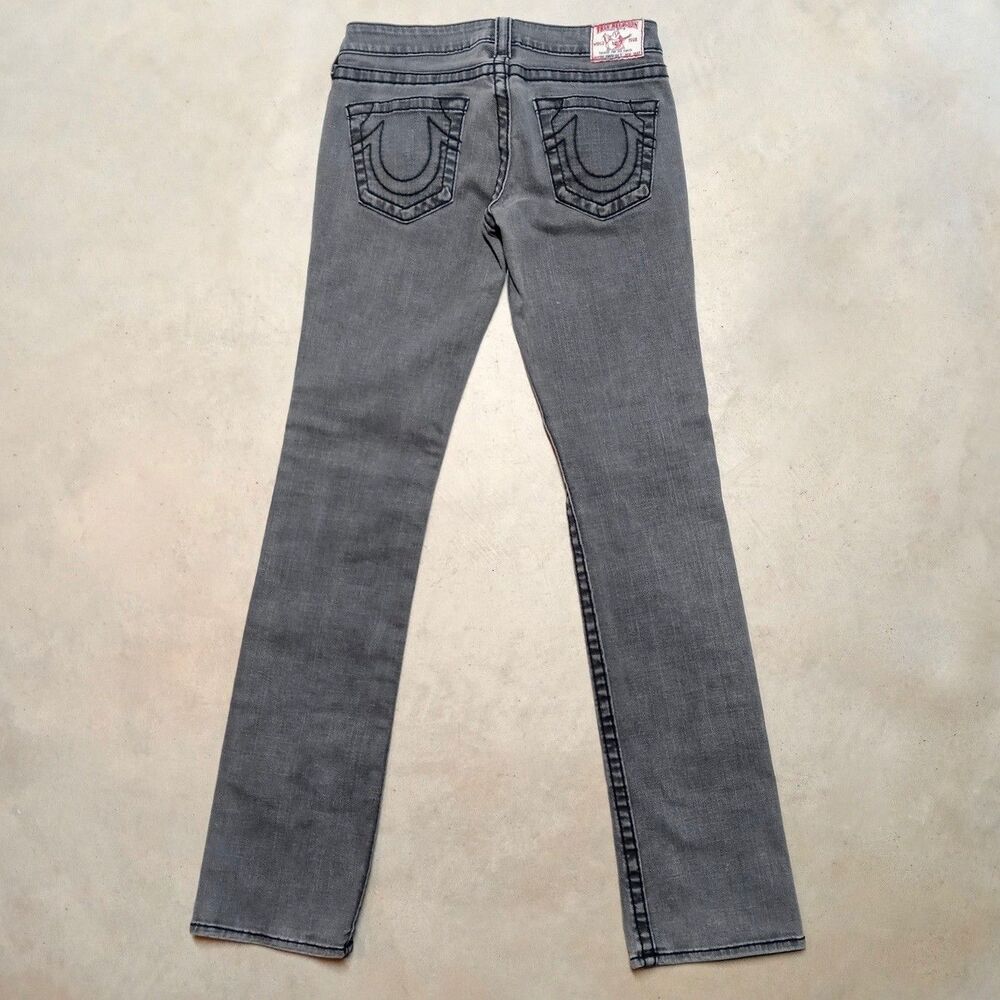True Religion Johnny Big T Jeans Size 28 (28x34) Made in USA Stretch Skinny